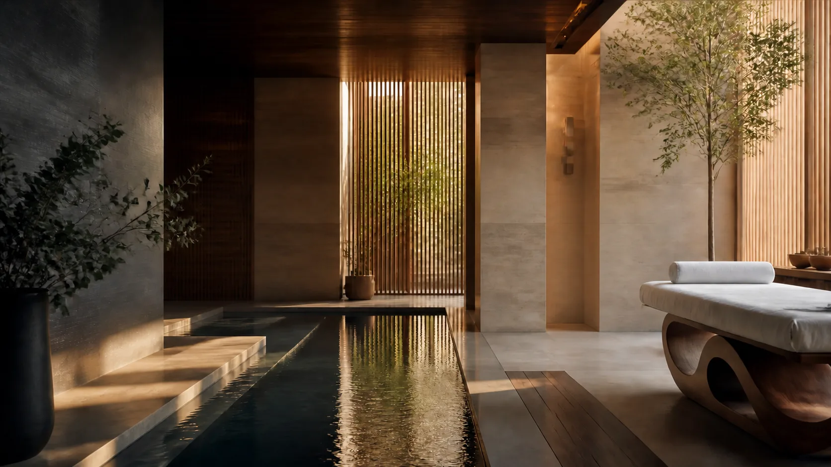 Merkama's quiet luxury spa suite